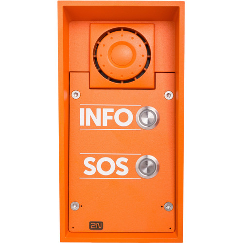 Axis 2N IP Safety - 2 Buttons, 10 W Loudspeaker - Cable - Flush Mount - 01354-001