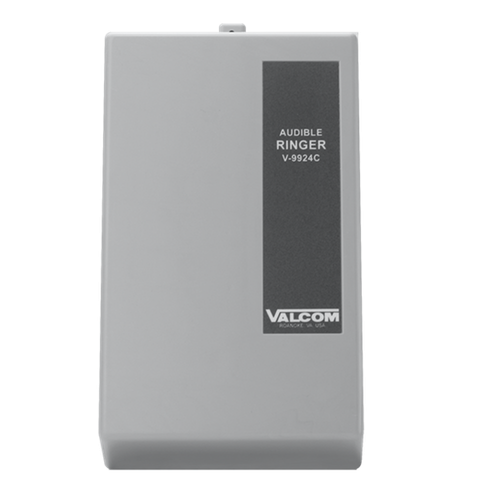 Valcom C.O. Audible Ring Unit Provides Ring Over Page When Activated By 90 Vac Ring Voltage Or 18 Vac Buzzer Voltage. Output Connects To Valcom S One-Way Speakers Or Horns. - V-9924C