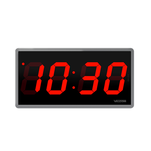 Valcom 4.0Digital Clock, 24V, W/Surface Mt. Housing - V-D2440B
