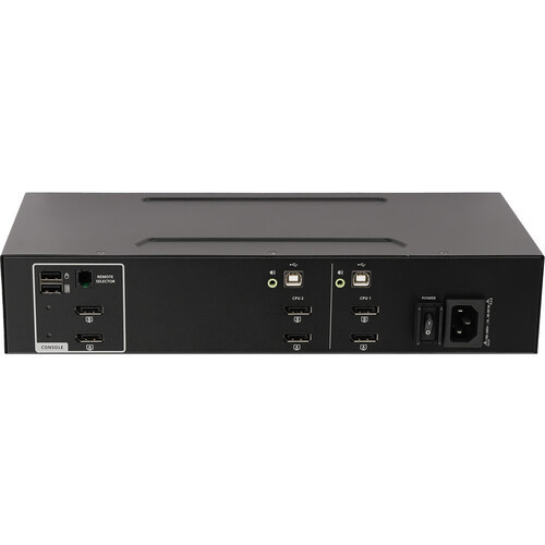 IOGEAR Universal 2-Port Dual View DisplayPort/HDMI Secure KVM - GCS1422TAA4C-UN
