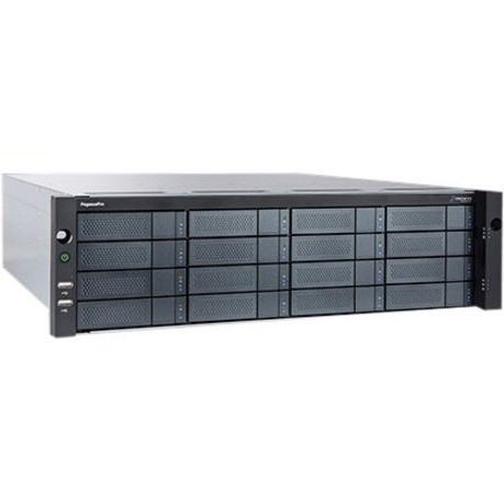 Promise PegasUSpro Hardware RAID Thunderbolt 3 (40Gb/S) and Target Mode, 10G Base-T, Storage with 3.5 18TB HDD x 16 to Provide 288TB Total Storage and 2 Meter Thunderbolt 3 Cable. - PPR16XX10B18TU