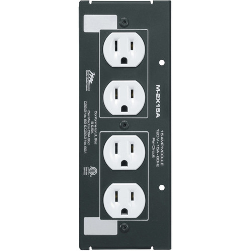 Middle Atlantic 8 MPR 15A DBL DUPLEX MOD - M-2X15A