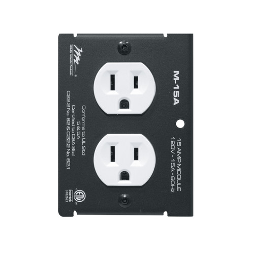 Middle Atlantic 4 MPR 15A DUPLEX MODULE - M-15A