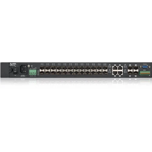 Zyxel Mgs3520-28F - 24-Port Fiber Layer 2 Managed Gigabit Switch W/4 Combo Gbe/Fe (Ac W/Bps Dc 12V) Telco Grade