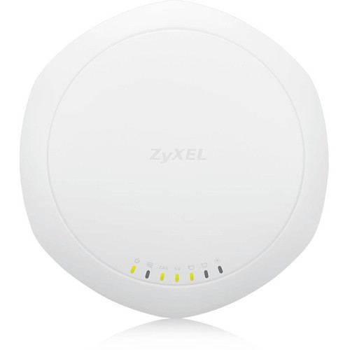 Zyxel Nwa1123-Ac Pro - High Powered Dual Radio 2.4Ghz & 5Ghz Concurrent 3X3 802.11Ac 802.11A/B/G/N Ceiling Mount Ap W/PoE And Plenum. Dual Optimized Antennas. Includes Passive PoE Injector - NWA1123-ACPRO