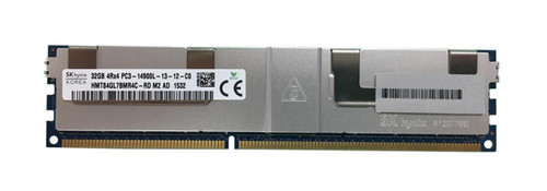 SK Hynix RAM Module - For Server - 32 GB (1 x 32GB) - DDR3-1866/PC3-14900 DDR3 SDRAM - 1866 MHz Quad-rank Memory - CL13 - 1.35 V - ECC - Registered - 240-pin - LRDIMM - HMT84GL7BMR4C-RD
