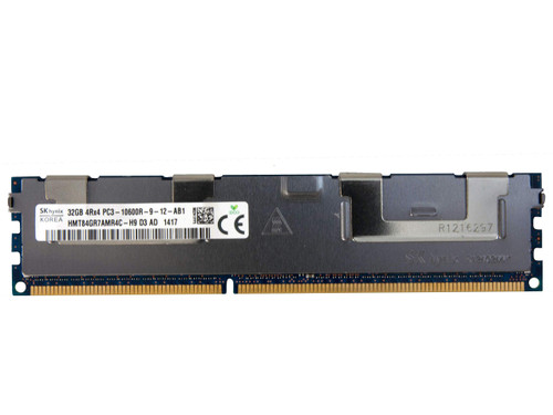 SK Hynix RAM Module - For Server - 32 GB (1 x 32GB) - DDR3-1866/PC3-14900 DDR3 SDRAM - 1866 MHz Quad-rank Memory - CL13 - 1.50 V - ECC - 240-pin - LRDIMM - HMT84GL7AMR4C-RD