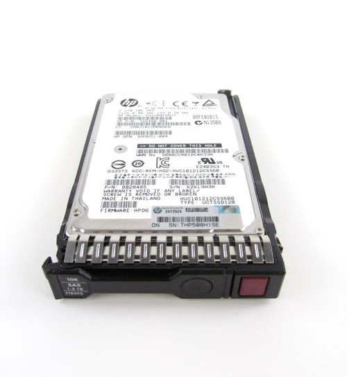 HPEHSSL Sourcing1.20 TB Hard Drive SAS (6Gb/s SAS) 2.5IN Drive Internal 10000rpm