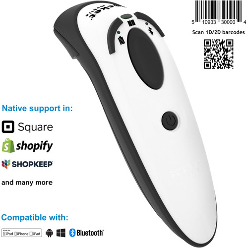 Socket DuraScan D750 Universal Barcode Scanner, White - CX3752-2404
