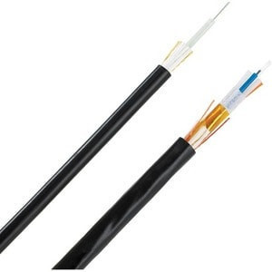 Panduit Opti-Core Gel-Free Fiber Optic Indoor/Outdoor All-Dielectric Cable - Bulk Cable - Fiber Optic - 50 / 125 Micron - Om3 - Outdoor, Plenum - Black - FOCPX12Y