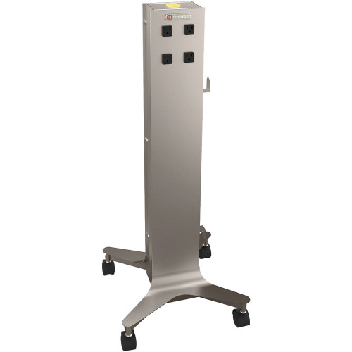 Bretford Mobile Power Tower Provides 8AC outlets, Black Pumice - CTWR800-BP