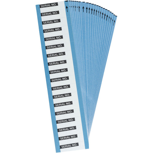 Brady Calibration Labels - Legend: Serial No - WO-34