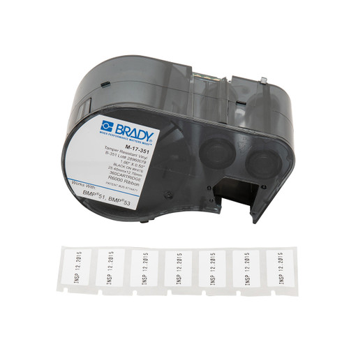 Brady MSeries B351 White 1X0.50 360 Roll HF - M-17-351