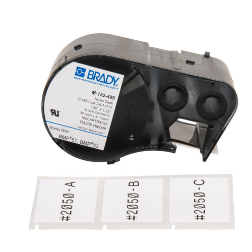 Brady MSeries B499 White 1.50INx1.25IN 160 Roll - M-132-499