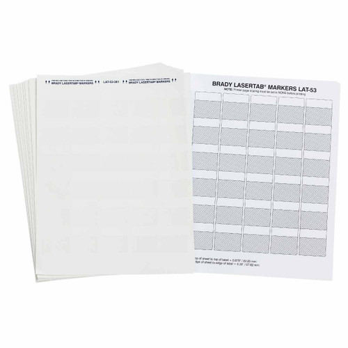 Brady LaserTab Series Self-Laminating Polyester Labels - LAT-53-361-1