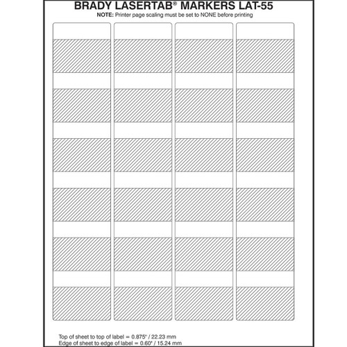 Brady 1.750 IN x 1.500 IN (44.45 MM x 38.10 MM) - LAT-55-361-1