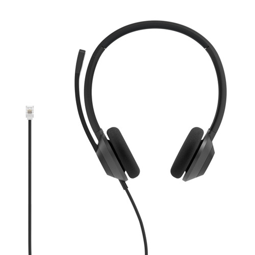 Cisco Headset 322 - Headset - on-ear - wired - USB-A - carbon black