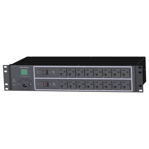 Server Technology Pro1 16-Outlets PDU - Switched - NEMA L6-30P - 16 x IEC 60320 C13 - 230 V AC - Network (RJ-45) - 2U - Horizontal - Rack-mountable -  Cabinet - C1X16HR-2CAA5BAC