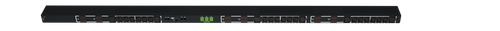 Server Technology Switched POPS PDU, 0U, 24 Outlets (18xC13 + 6xC19), 3 LED Input Current Meters, 208V/3PH Delta/50A, CS8365 Plug, 10 ft (3.05m), Top Entry, (2) Temp/Humidity Sensor Capable, Circuit Breaker - C1WG24VT-DFBA54F2
