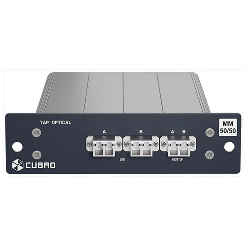 Cubro Optical TAP, 1 Link MM 850/1300nm LC, 2 Monitor Ports LC; 1/3 19in Rackmount Housing, Splitting Ratio 70%/30% (rackmount kit not included) - CBR.OPTO-1-MM-7-R3