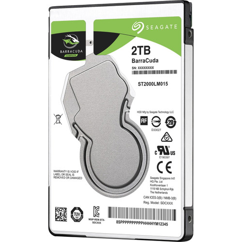 Seagate BarraCuda ST2000LM015 2 TB Hard Drive - 2.5" Internal - SATA (SATA/600) - TAA Compliant - 2E8174-867