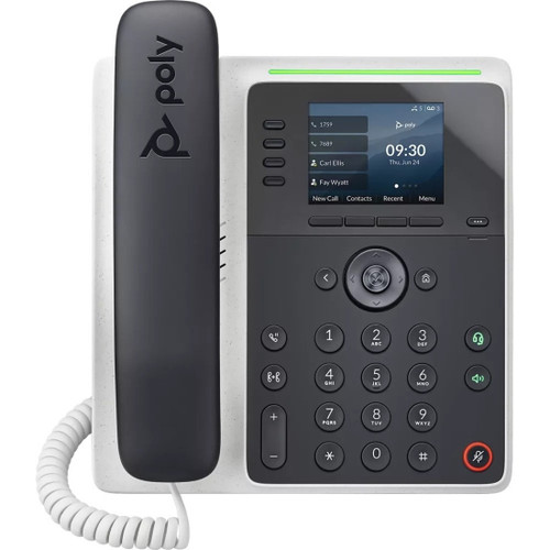 Poly Edge E220 Ip Phone - Corded - Corded - Bluetooth, Nfc - Desktop, Wall Mountable - 2200-86990-001