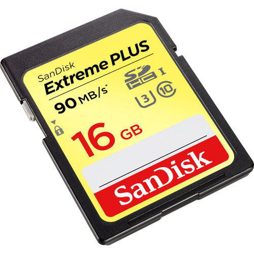 Western Digital Extreme Plus 16 GB Class 10/UHS-I (U3) SDHC - SDSDXSF-016G-ANCIN