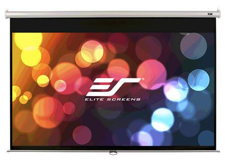 Elite Screens Manual Series Projector Screen - 16:9 - 135in Diagonal (117.3in W x 66.0in H) - Black Casing - M135UWH2