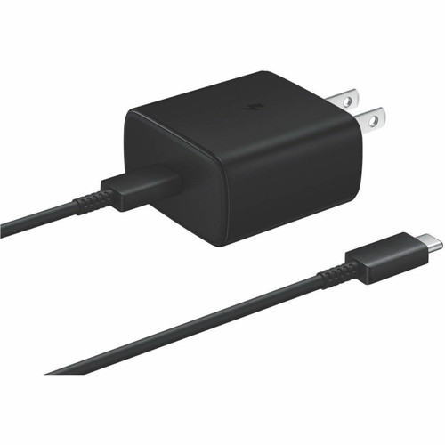 Samsung 45W USB-C Fast Charging Wall Charger, Black - EP-TA845