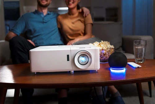 Optoma 4K UHD, 3000 Lumens, HDR/HLG, Laser Light Source 1.21-1.59:1 Throw Ratio, 10.6 lbs, 2x HDMI 2.0, 1x HDMI 2.0 (eARC),3x USB-A, 1x Audio out, 1x S/PDIF-Out) - UHZ50