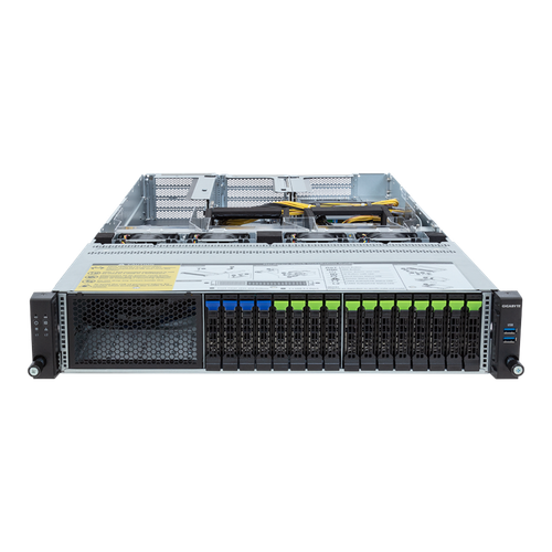 Gigabyte (rev. AAL1) Rack Server - AMD EPYC 9004 - 2U DP 4 x PCIe Gen5 GPUs - 12-Channel RDIMM DDR5, 24 x DIMMs - R283-ZF1