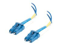 C2G 5M LC-LC 62.5/125 OM1 Duplex Multimode Fiber Optic Cable (Plenum-Rated) - Blue - 37568