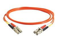 37957 LC-LC 62.5/125 OM1 multimode duplex fibre patch cable, orange