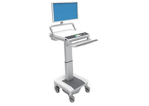 Capsa TouchPoint T7 Tech Cart, Non-Powered Cart, No Power System, North America Input Cord, No Battery, No PowerTrack, Std Monitor Mount Gantry, PC Work Surface, 30lb of Tech & Accessories,250N Cylinder - T75-N--2P00030