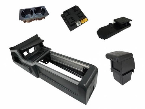Havis Package - VSX Console with Front Printer Mount for Laptop Docking Stations for 2020-2021 Ford Interceptor Utility - PKG-VSX-1800-INUT-PM-1