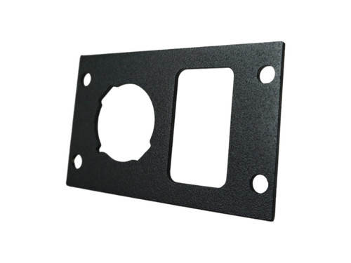 Havis EQUIPMENT Bracket FOR WIDE VSW CONSOLES, FITS SINGLE LIGHTER PLUG AND SINGLE USB/SWITCH - C-EBW20-LP1-USB-1P