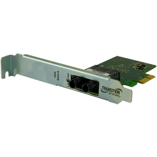Transition INTERFACE CARD - 1000BASE-X NIC PCIe, ST MM, 3.3V, STD/LP - N-GXE-ST-02