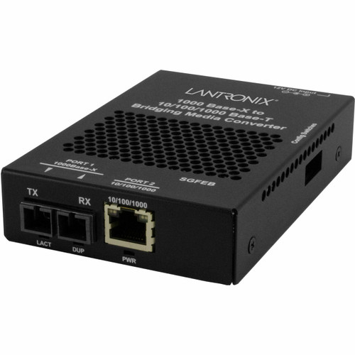Transition 10/100/1000B-T to 1000BASE-X, MM SC 850NM with JP Power Supply - SGFEB1013-130-JP