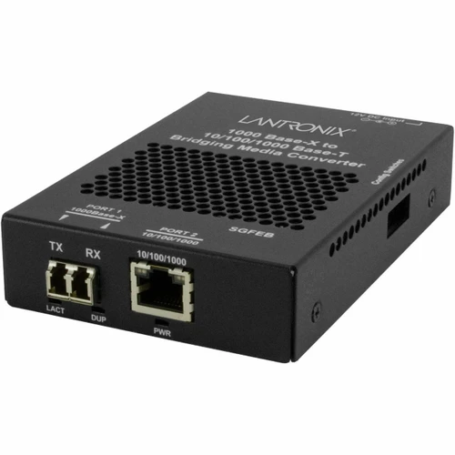 Transition 10/100/1000B-T to 1000BASE-SX MM LC with LA Power Supply - SGFEB1039-130-LA