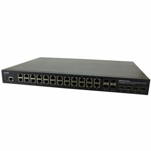 Transition Managed Hardened PoE+ Switch, (24) 10/100/1000Base-T PoE+, (4) 100/1000 SFP, (4) 1G/10G SFP+ - SISPM1040-3248-L-UK