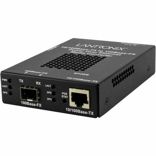 Transition 10/100BASE-TX PoE to OPEN SFP SLOT with -SA Power Supply - SPOEB1040-105-SA