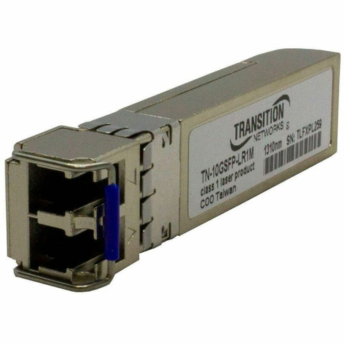 Transition Transceiver - SFP+, 10GBASE-LR, 10.3G, SM LC, 1310nm, 10km, 3.3V, DMI - TN-10GSFP-LR1