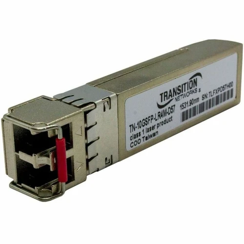 Transition Transceiver - SFP+, 1000Base-LX/10GBASE-ER, 1G/10G, SM Duplex LC, DWDM channel 57, 40km, 3.3V, DMI - TN-10GSFP-LR4M-D57