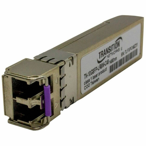 Transition Transceiver - SFP+, 1000Base-ZX/10GBASE-ZR, 1G/10G, SM Duplex LC, DWDM channel 23, 80km, 3.3VDMI - TN-10GSFP-LR8M-D23