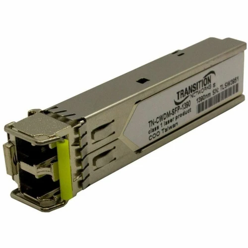 Transition Transceiver - SFP, CC, 1000BASE-LX, 1390NM, SM LC, 80KM, 3.3V - TN-CWDM-SFP-1390