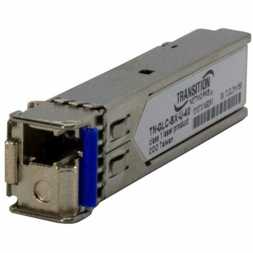 Transition Transceiver - SFP, CC, 1000B-BX, 1310TX/1490RX, 40KM, 3.3V - TN-GLC-BX-U-40