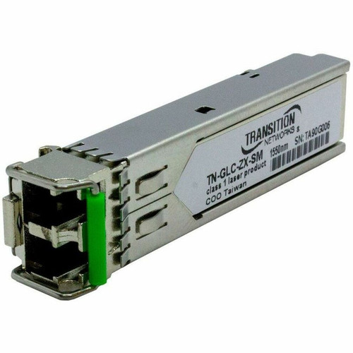 Transition Transceiver - SFP, CC, 1000BASE-LX, SM LC, 80KM, 3.3V - TN-GLC-ZX-SM