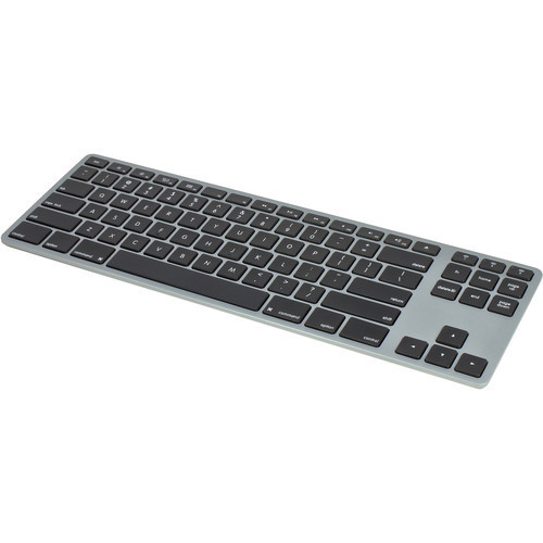 Ergoguys Matias Wireless Aluminium Tenkeyless Keyboard Space Gray. Slim Wireless Bluetooth Keyboard With Similar Layout Of Apple Wireless Keyboard. 1 Year Battery Life Between Charge - Pairs Up To 3 Bluetooth Devices At Same Time - FK408BTB