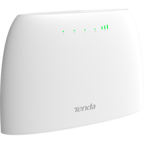 Ergoguys Tenda 4G03 N300 WiFi 4G LTE Router. Router provides Internet access without cables & fiber. Maximum speed of LTE CAT4 150 Mbps. 880MHz & 28nm processor allows up to 32 users to share same WiFi connection - 4G03