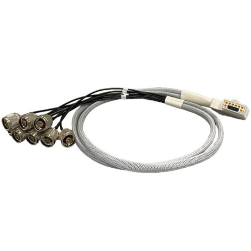 Acceltex 100 Series 8 Port Right Angle DART to RPTNC Bulkhead Jack 2 feet Cable Assembly - ATS-00026